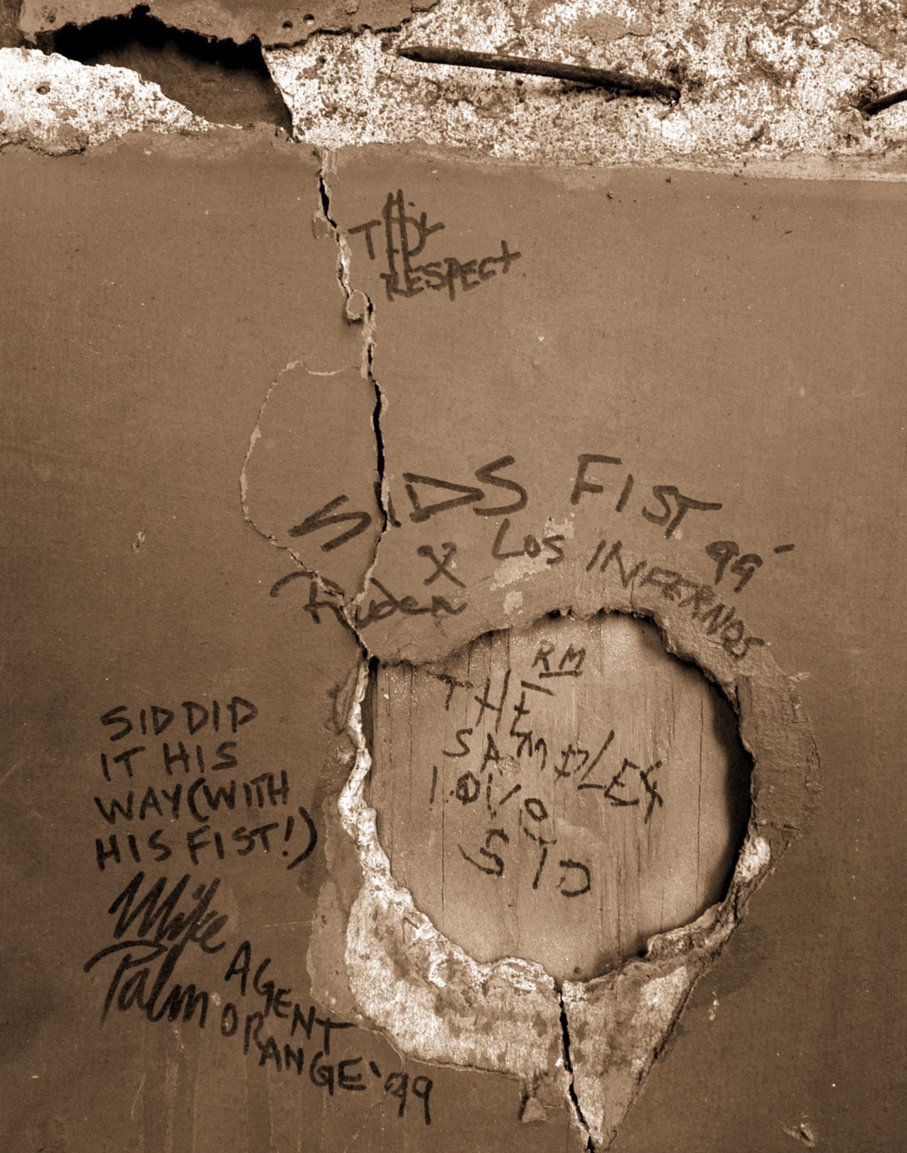 Punched wall